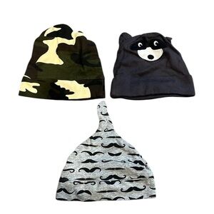 Bundle of Infant Beanies EUC
